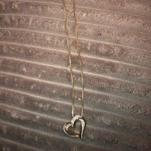 Gold heart necklace